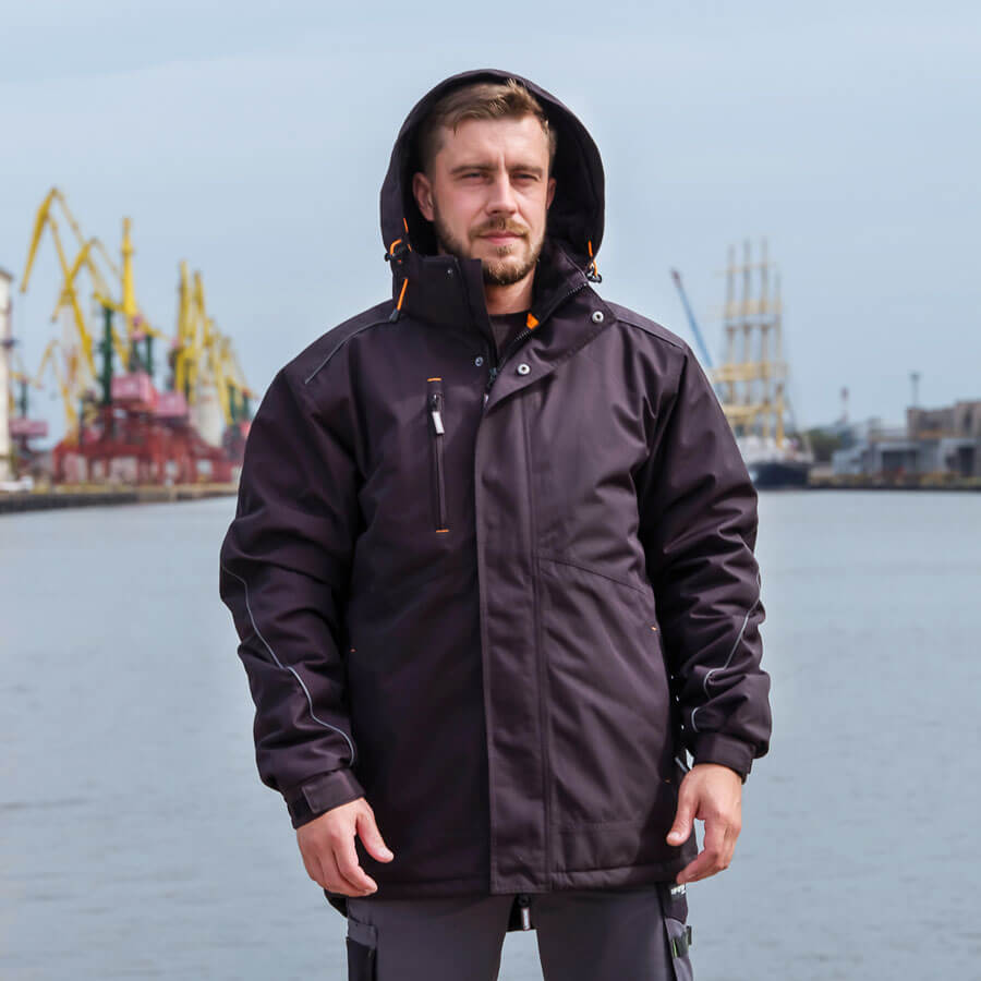 Купить Куртка зимняя мембранная мужская Урбан Балтсейфти (URBAN BALTSAFETY) черная (PRO-URBAN-JBL) оптом от производителя